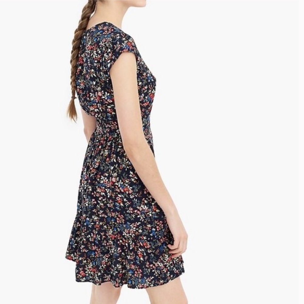 J Crew Ruffle Front Mini Dress - Picture 3 of 8